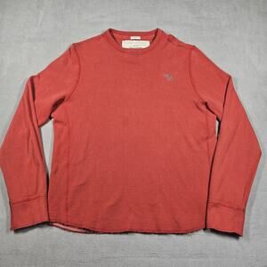 Y2K Abercrombie & Fitch Thermal Shirt Mens XL Muscle L/S Waffle Knit Grunge